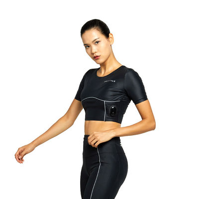 스웨이트 셔츠를 순환시키는 BODYTIME EMS 보디 슈트 나일론 흑인여성